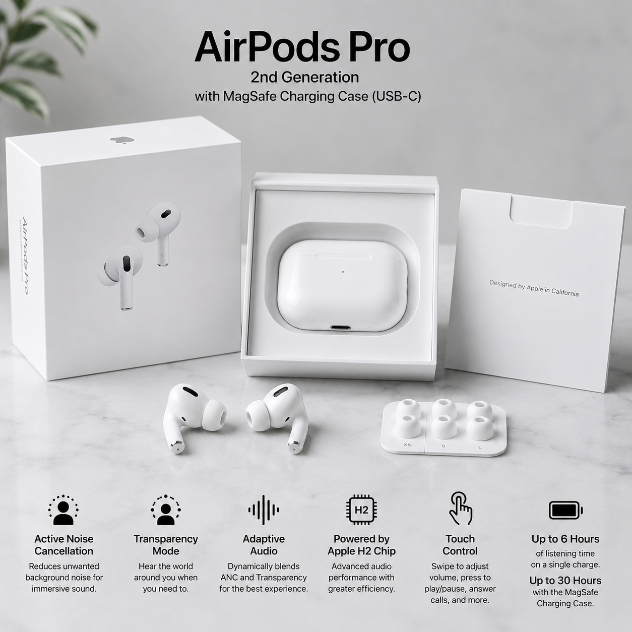 AirPods Pro (2nd Generation) with MagSafe Charging Case (USB‑C)